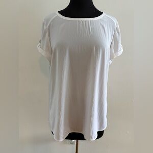 Chico's Elegant White Blouse Large